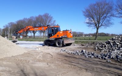 Grondwerk nieuwbouw Wiba Bandenservice