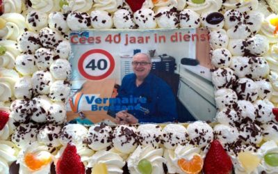 Cees Jansen 40 jaar in dienst.